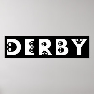 Póster derby : skullphabet