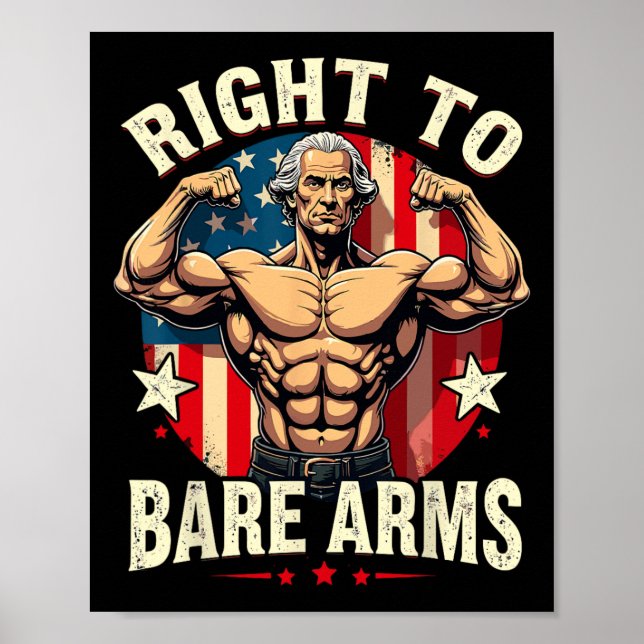 Póster Derecho A Despojarse De Armas George Washington Bo (Frente)