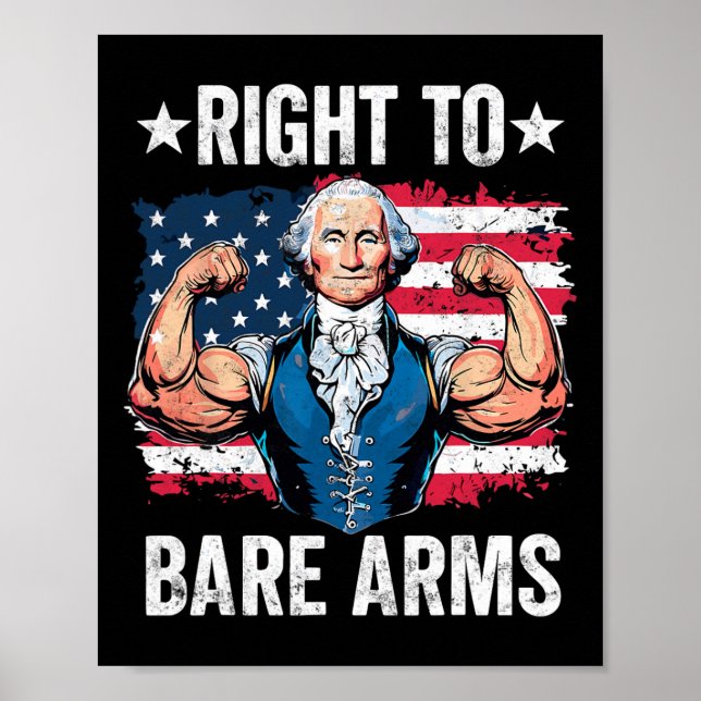 Póster Derecho A Despojarse De Armas George Washington Bo (Frente)