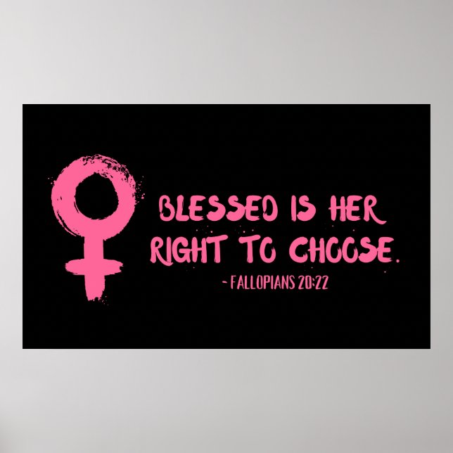 Póster Derecho a elegir a una feminista versátil (Frente)