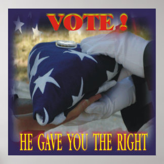 Póster Derecho de voto
