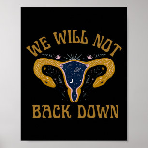 Póster Derechos de mujeres anti Trump protestan por igual