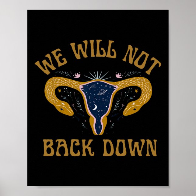 Póster Derechos de mujeres anti Trump protestan por igual (Frente)