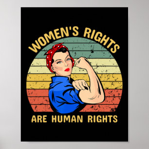 Póster Derechos Humanos Feminismo Mujeres Feministas Rb