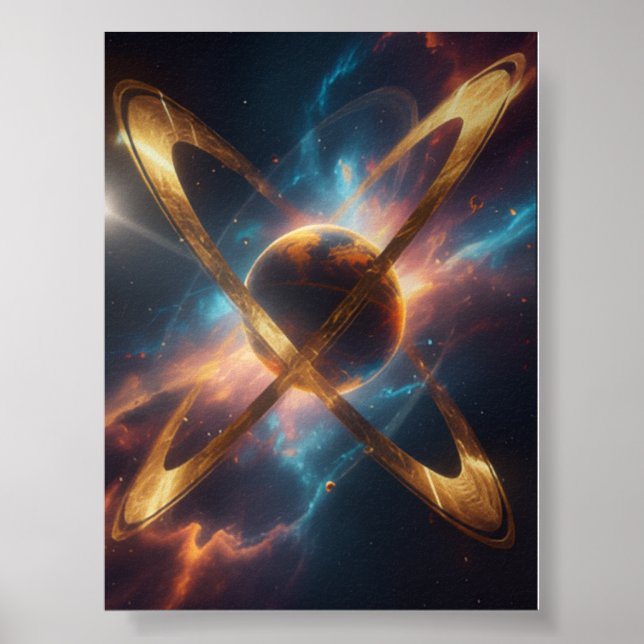 Póster Deriva Solar Abstracta  (Frente)