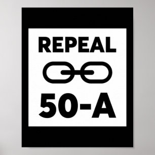 Póster Derogación 50 A de Black Lives Matter