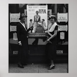 Póster DEROGAR LA PROHIBICIÓN 18ª ENMIENDA c. 1929