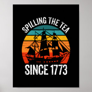 Póster Derramamiento del té desde 1773