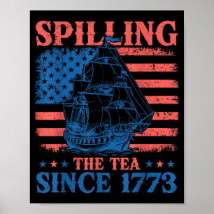 Póster Derramando El Té Desde 1773 Profesor De Historia 4