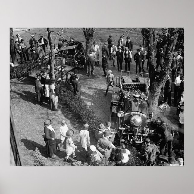 Póster Derrame de motor de fuego: 1922 (Frente)