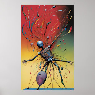 Póster Derrame de proporciones galácticas - Ken Gage Art