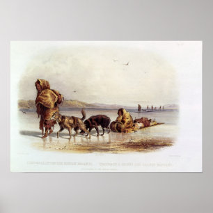 Póster Derrames de perros de los indios mandarinos