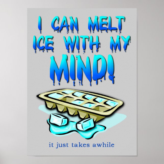 Póster Derretir Hielo Con Mi Mente Letrero de Poster Dive (Frente)