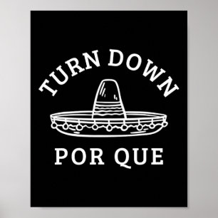 Póster Derriba por qué gracioso Fiesta mexicano Cinco De 