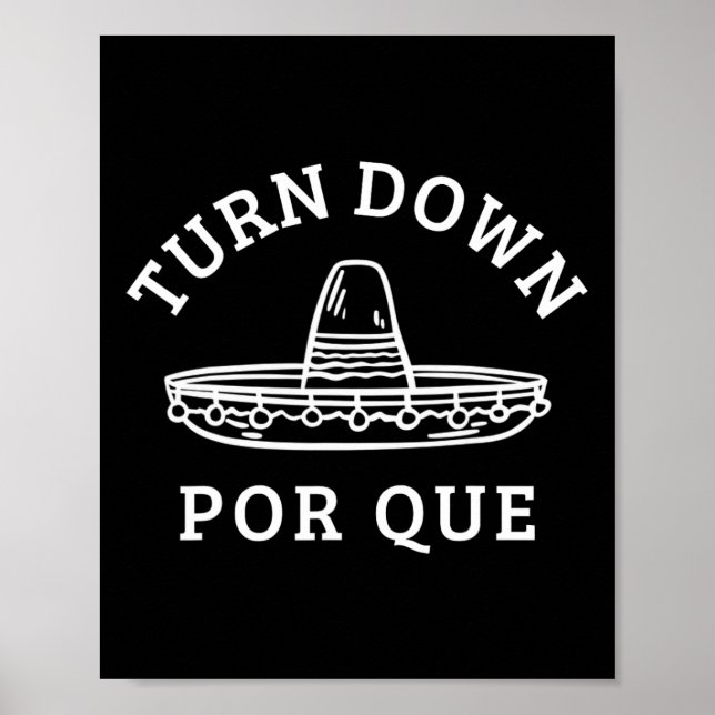 Póster Derriba por qué gracioso Fiesta mexicano Cinco De  (Frente)