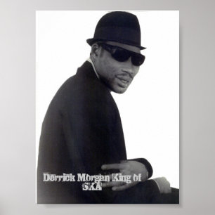 Póster Derrick Morgan pork pie poster