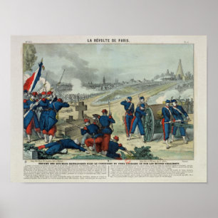 Póster Derrota de los rebeldes atrapados en el cementerio