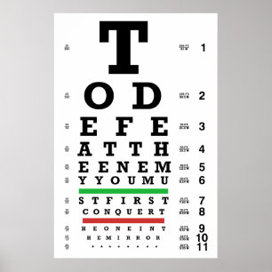 Póster Derrotar La Carta De Ojos Del Enemigo