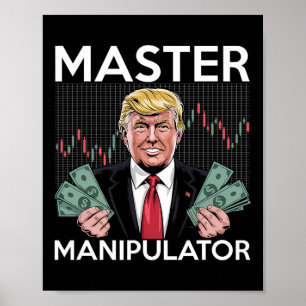 Póster Derrumbe del mercado de valores del arancel de Tru