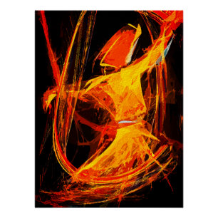 Póster Derviche Giróvago Sufí Místico – Arte Abstracto