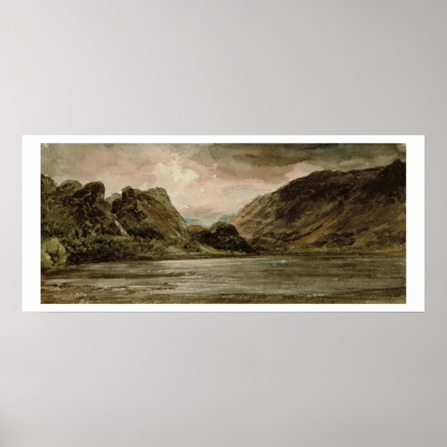Póster Derwentwater, Cumberland, c.1806 (Frente)