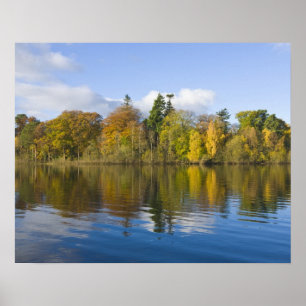 Póster Derwentwater, Distrito de los Lagos, Cumbria, Ingl