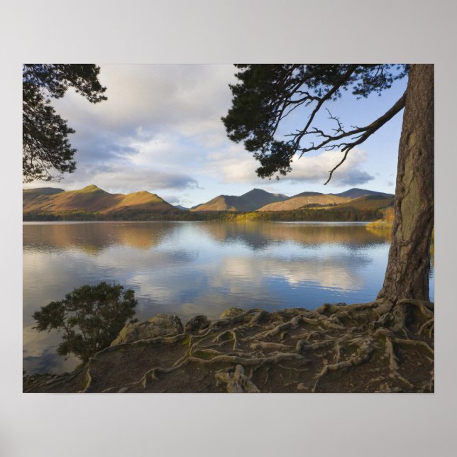Póster Derwentwater, Lake District, Cumbria, Inglaterra (Frente)