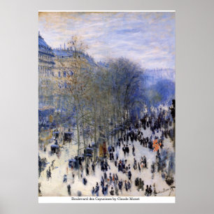 Póster DES Capucines del bulevar de Claude Monet