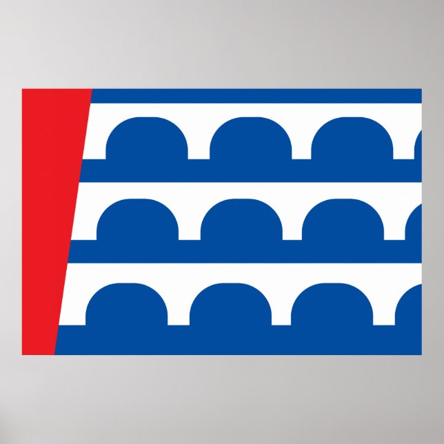 Póster Des Moines city flag (Frente)