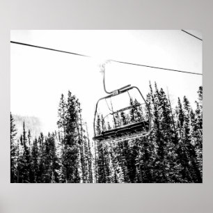 Póster Desaliento vacío // Invierno en blanco y negro