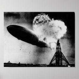 Póster Desastre en Hindenburg - Explosión en Zeppelin