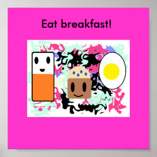Póster "¡Desayuno!"