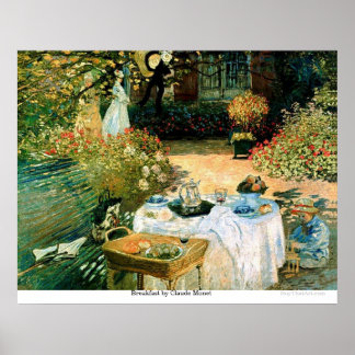 Póster Desayuno de Claude Monet