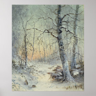 Póster Desayuno de invierno