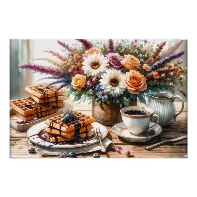 Póster Desayuno de los amantes de la comida Guay (Anverso)