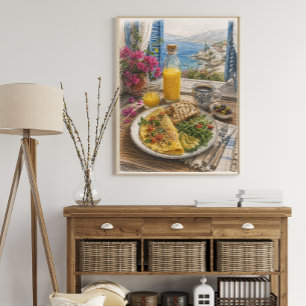 Póster Desayuno de Tortilla Mediterránea junto al Mar