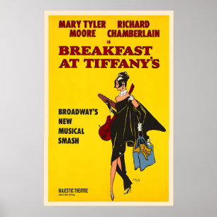 Póster Desayuno en Tiffany's Película de Cine Retro Vinta