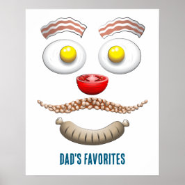 PÓSTER DESAYUNO FAVORITO DE PAPÁ