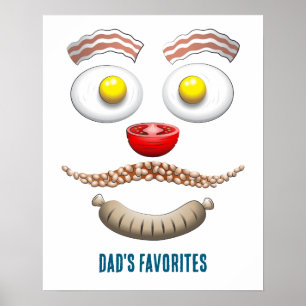 PÓSTER DESAYUNO FAVORITO DE PAPÁ