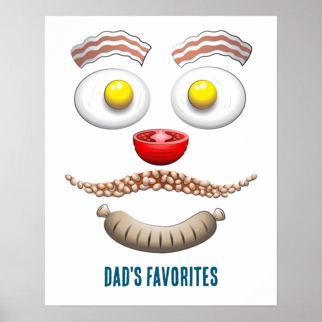 PÓSTER DESAYUNO FAVORITO DE PAPÁ (Frente)