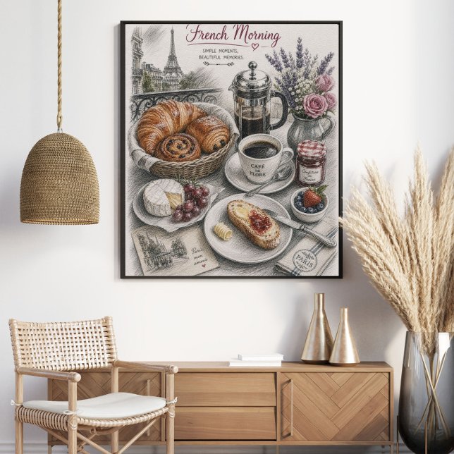 Póster Desayuno francés en París (Subido por el creador)
