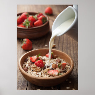 Póster Desayuno saludable