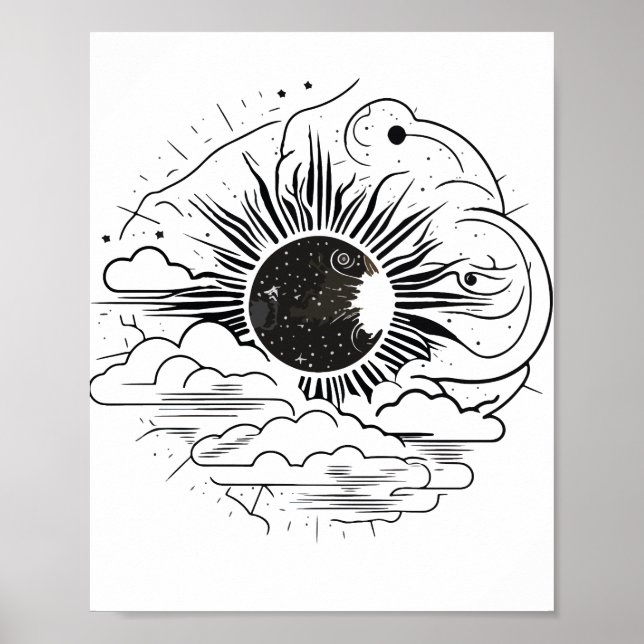 Póster ¡Desbloquea el poder con tu Poster de astrología! (Frente)