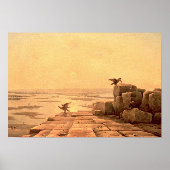 Póster Desbordamiento del Nilo, 1842 (Frente)