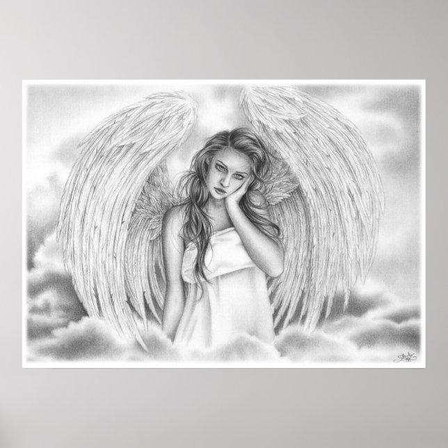 Póster Descansa de mi amor Angel Poster (Frente)
