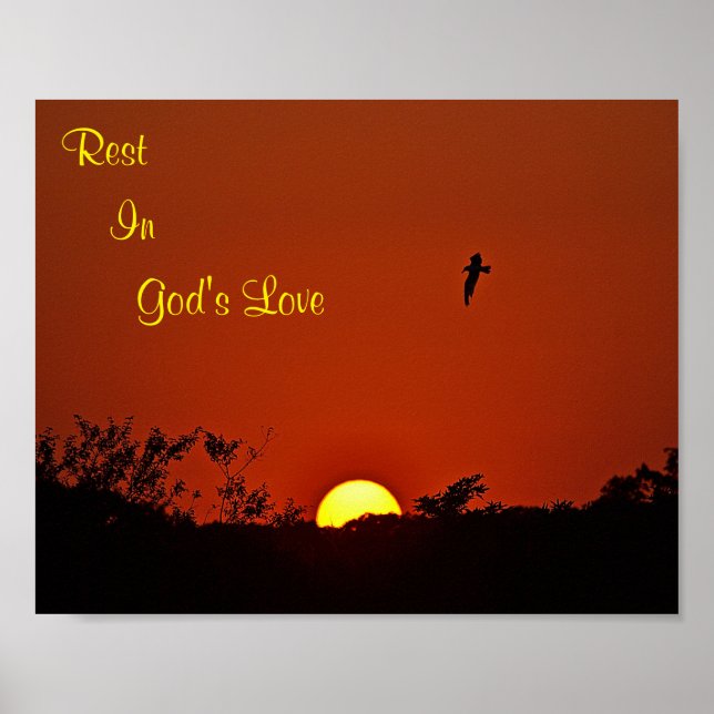 Póster Descansa en el Amo Amargo de Dios (Frente)