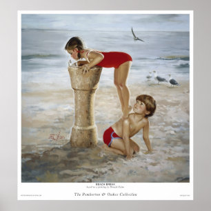 Póster Descanso de playa