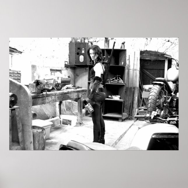 Póster Descanso en bicicleta (Frente)