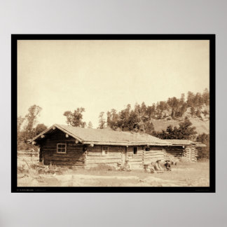 Póster Descanso en la vieja casa de la cabina de registro