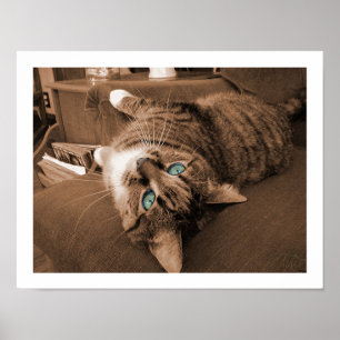 Póster Descanso en tela cruzada